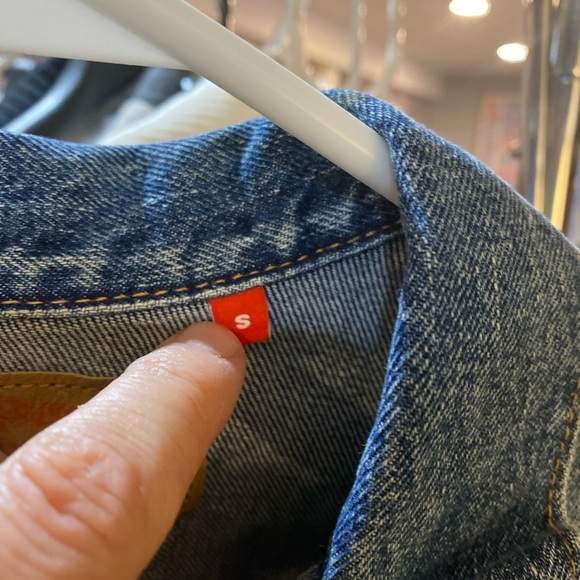 Denimist Agnes Cropped Denim Trucker Jacket - Size Small - Picture 4 of 6